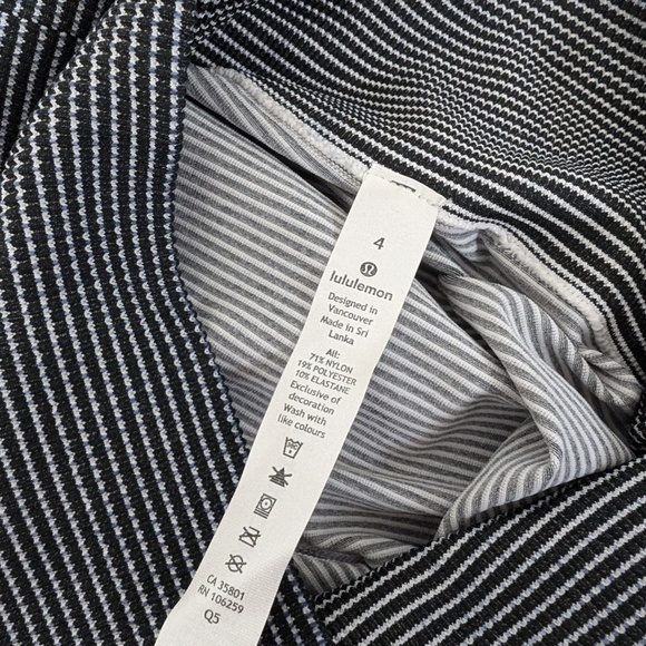 Lululemon Leggings Ombré Long Neutral Pattern Tight Fitted Mid High Rise - Picture 7 of 8